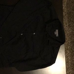 Black button up dress shirt long sleeve